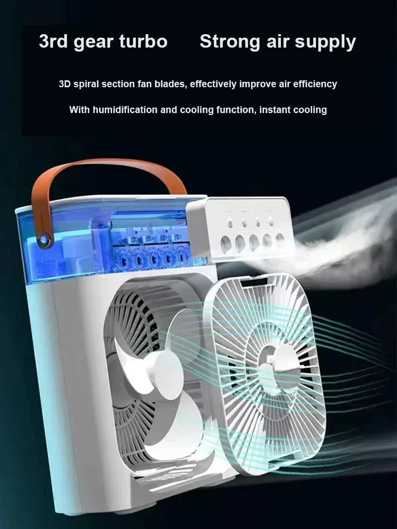 New 3 In 1 Fan AIr Conditioner Household Mini Air Cooler
